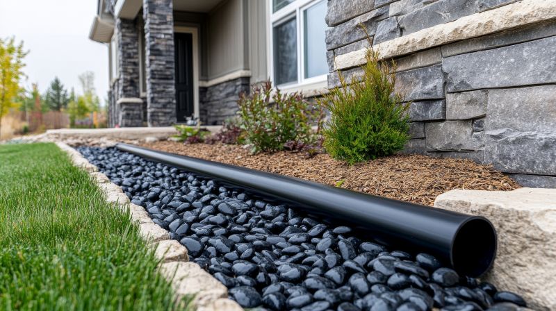 Black Mulch Installation