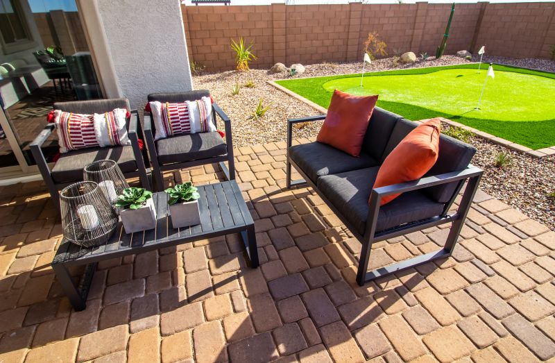 Paver Patio with Lounge Area